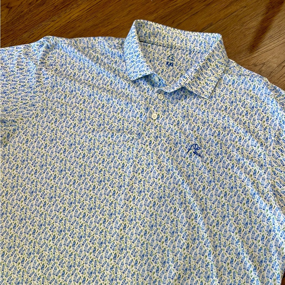 Rhoback Blue Bonnet Golf Polo